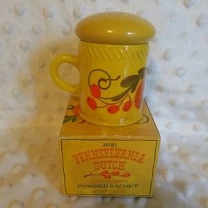 Avon Pennsylvania Dutch Patchwork Powder Sachet